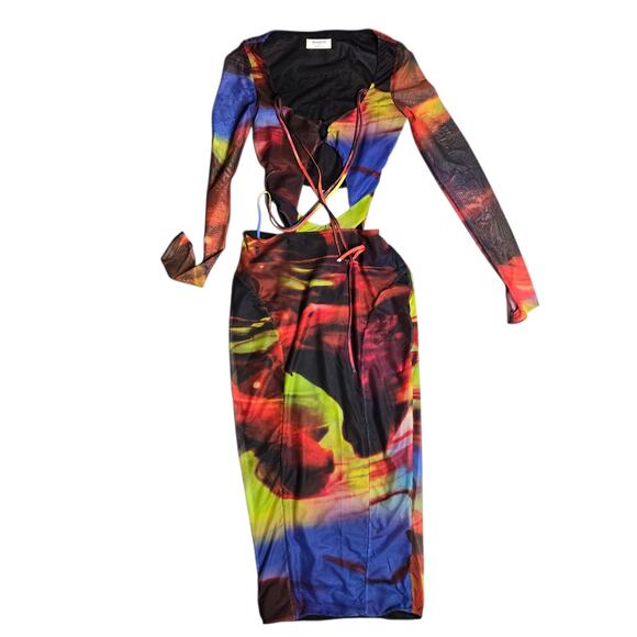 House of CB Mareena Midi Dress Size: S - Picture 2 of 6